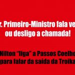 Nilton ligou/telefonou a Passos Coelho – Café da Manhã – RFM